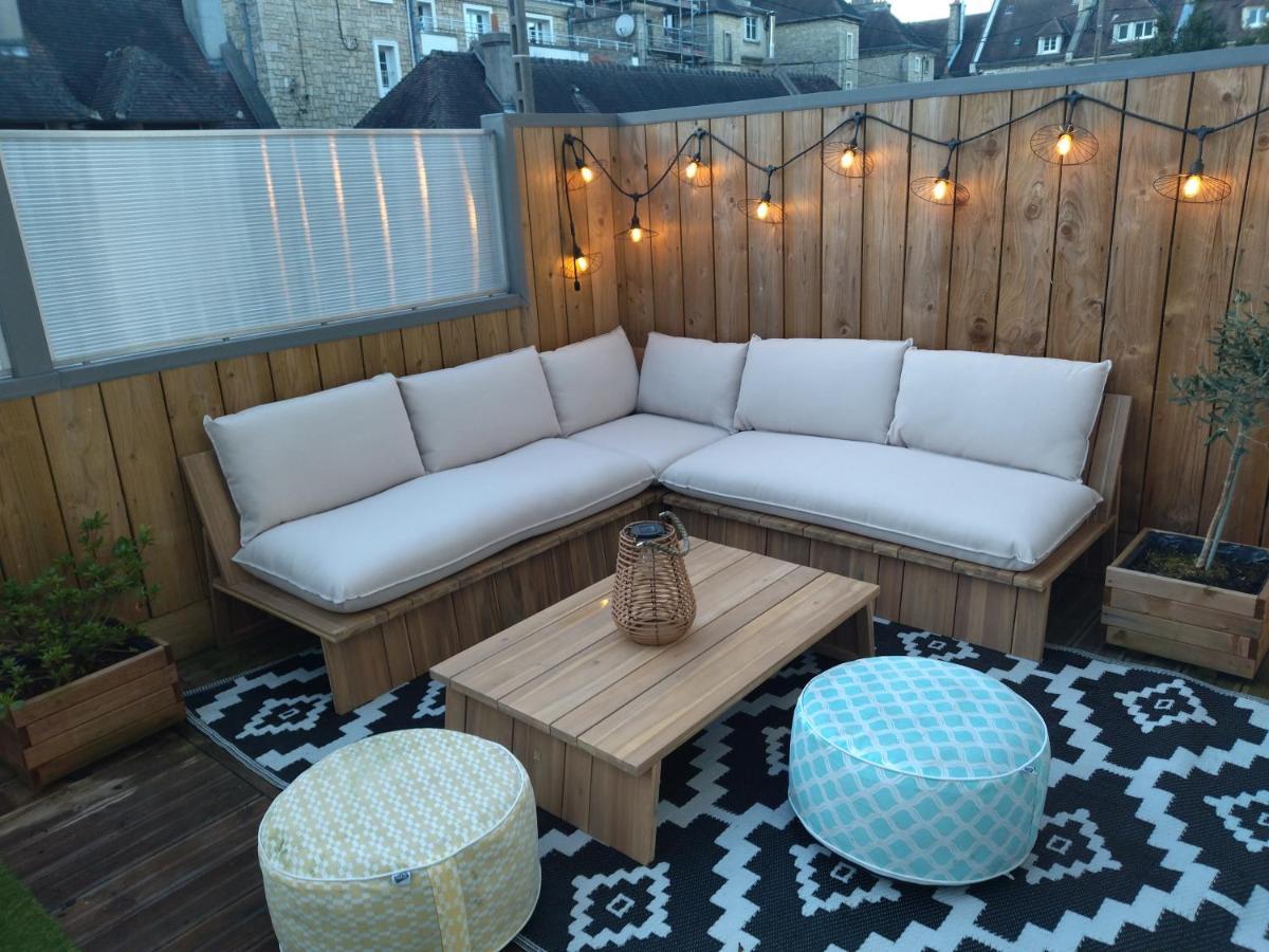 Cabane D'Arlette, Grande Terrasse En Centre-Ville Falaise  Exteriör bild
